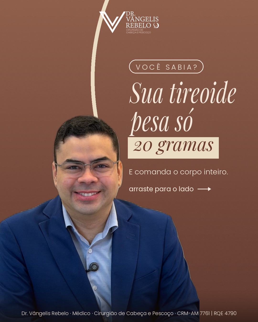 Sua tireoide pesa cerca de 20 gramas. Menos que um pedaço de pão. E comanda muit